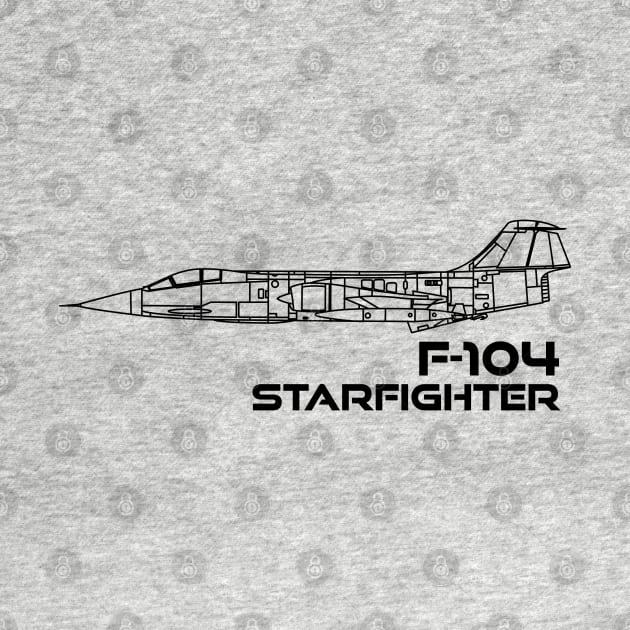 Lockheed F-104 Starfighter by BearCaveDesigns
